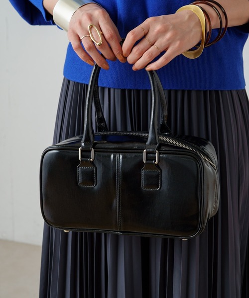 Omekashi（オメカシ）の「ミニボストン（トートバッグ・レディース・ブラック/ゴールド・FREE）」の2枚目の写真