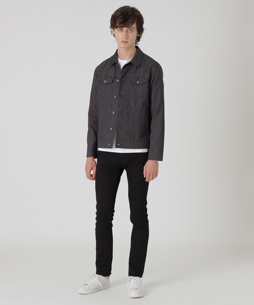 BLACK LABEL CRESTBRIDGE（ブラックレーベル・クレストブリッジ）の「【一部店舗限定】テクニカルデニムジャケット（デニムジャケット・メンズ・ブラック/ブルー・M/L）」の3枚目の写真