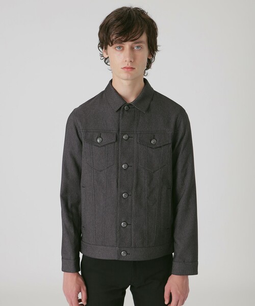 BLACK LABEL CRESTBRIDGE（ブラックレーベル・クレストブリッジ）の「【一部店舗限定】テクニカルデニムジャケット（デニムジャケット・メンズ・ブラック/ブルー・M/L）」の4枚目の写真