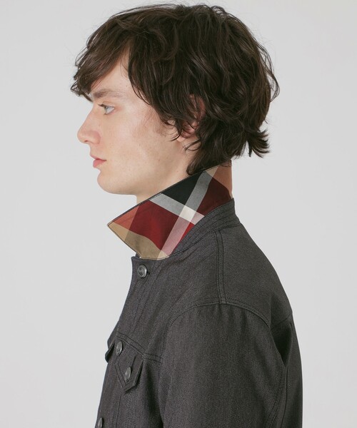 BLACK LABEL CRESTBRIDGE（ブラックレーベル・クレストブリッジ）の「【一部店舗限定】テクニカルデニムジャケット（デニムジャケット・メンズ・ブラック/ブルー・M/L）」の7枚目の写真