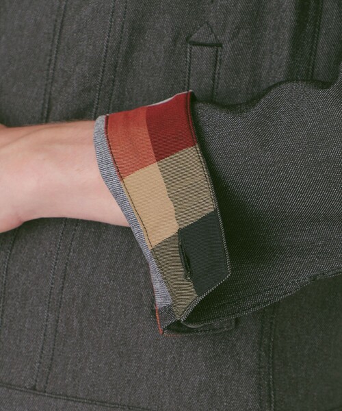 BLACK LABEL CRESTBRIDGE（ブラックレーベル・クレストブリッジ）の「【一部店舗限定】テクニカルデニムジャケット（デニムジャケット・メンズ・ブラック/ブルー・M/L）」の8枚目の写真