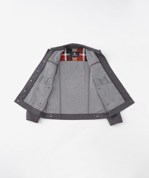 BLACK LABEL CRESTBRIDGE（ブラックレーベル・クレストブリッジ）の「【一部店舗限定】テクニカルデニムジャケット（デニムジャケット・メンズ・ブラック/ブルー・M/L）」の9枚目の写真