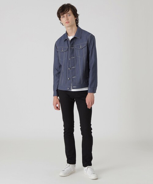 BLACK LABEL CRESTBRIDGE（ブラックレーベル・クレストブリッジ）の「【一部店舗限定】テクニカルデニムジャケット（デニムジャケット・メンズ・ブラック/ブルー・M/L）」の11枚目の写真