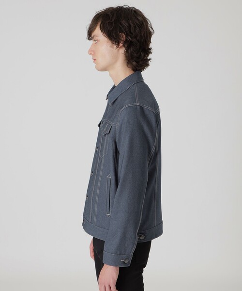 BLACK LABEL CRESTBRIDGE（ブラックレーベル・クレストブリッジ）の「【一部店舗限定】テクニカルデニムジャケット（デニムジャケット・メンズ・ブラック/ブルー・M/L）」の13枚目の写真