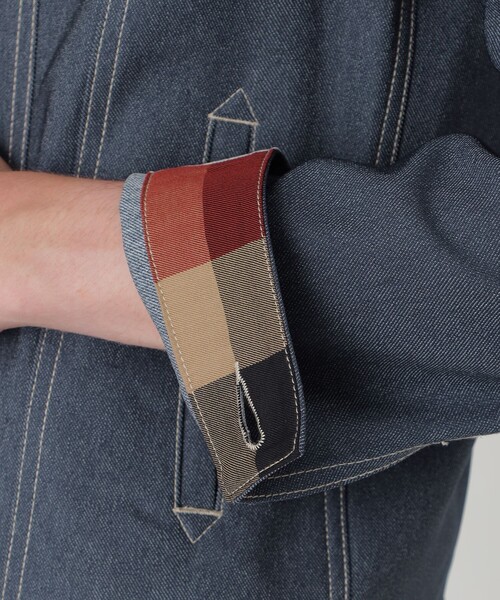 BLACK LABEL CRESTBRIDGE（ブラックレーベル・クレストブリッジ）の「【一部店舗限定】テクニカルデニムジャケット（デニムジャケット・メンズ・ブラック/ブルー・M/L）」の16枚目の写真
