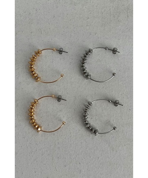 ALEXIA STAM(アリシアスタン)の「Bicone Beads Earrings /バイコーンビーズピアス(ピアス(両耳用)・レディース・シルバー/ゴールド・FREE)」の12枚目の写真
