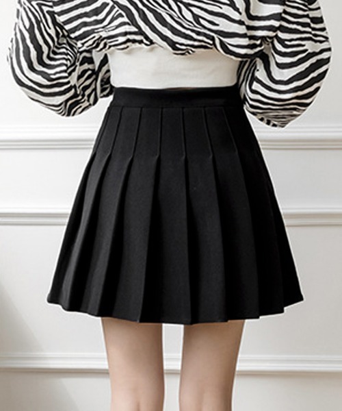 Miniministore（ミニミニストア）の「【新サイズ追加】プリーツミニスカート ハイウエスト韓国（スカート・レディース・アイボリー/ブラウン/ブラック/ダークグレー・S/L/M/XL/XS）」の6枚目の写真