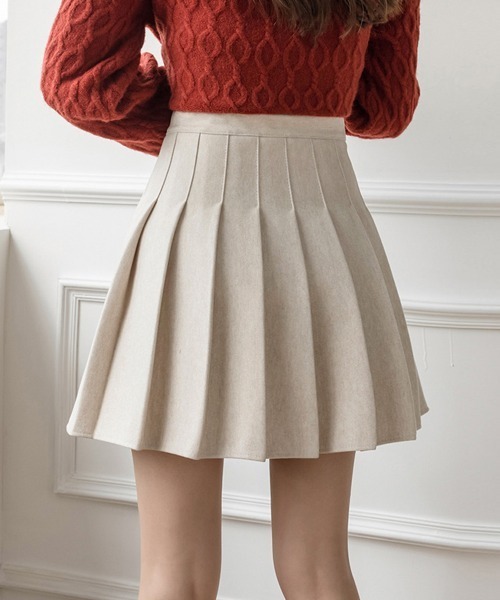 Miniministore（ミニミニストア）の「【新サイズ追加】プリーツミニスカート ハイウエスト韓国（スカート・レディース・アイボリー/ブラウン/ブラック/ダークグレー・S/L/M/XL/XS）」の8枚目の写真