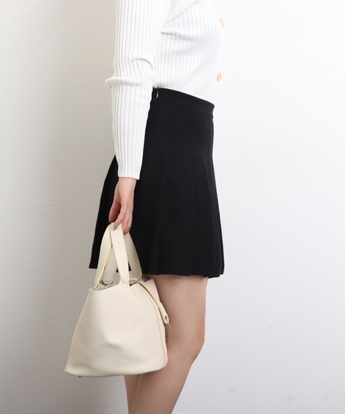 Miniministore（ミニミニストア）の「【新サイズ追加】プリーツミニスカート ハイウエスト韓国（スカート・レディース・アイボリー/ブラウン/ブラック/ダークグレー・S/L/M/XL/XS）」の16枚目の写真