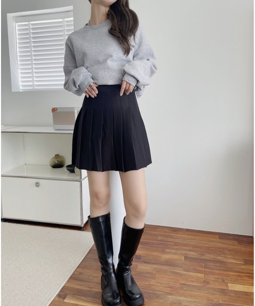 Miniministore（ミニミニストア）の「【新サイズ追加】プリーツミニスカート ハイウエスト韓国（スカート・レディース・アイボリー/ブラウン/ブラック/ダークグレー・S/L/M/XL/XS）」の18枚目の写真