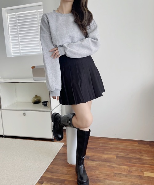 Miniministore（ミニミニストア）の「【新サイズ追加】プリーツミニスカート ハイウエスト韓国（スカート・レディース・アイボリー/ブラウン/ブラック/ダークグレー・S/L/M/XL/XS）」の22枚目の写真