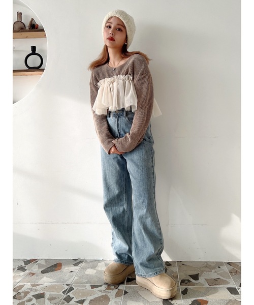 JUMELLE（ジュメロ）の「tulle multi collar（付け襟・レディース・アイボリー・MEDIUM）」の8枚目の写真