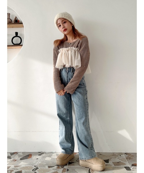 JUMELLE（ジュメロ）の「tulle multi collar（付け襟・レディース・アイボリー・MEDIUM）」の9枚目の写真