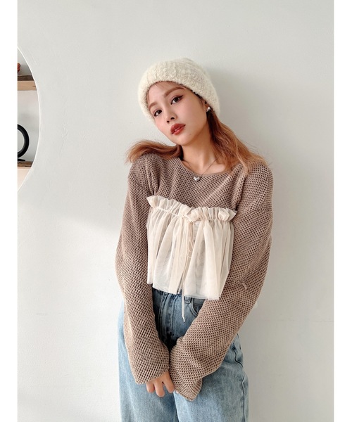 JUMELLE（ジュメロ）の「tulle multi collar（付け襟・レディース・アイボリー・MEDIUM）」の11枚目の写真