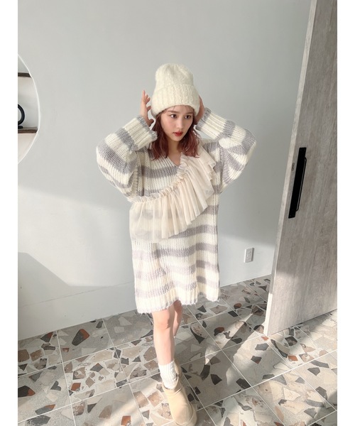 JUMELLE（ジュメロ）の「tulle multi collar（付け襟・レディース・アイボリー・MEDIUM）」の17枚目の写真