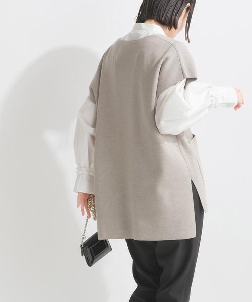 PICCIN（ピッチン）の「ポケット付きニットベスト（ニット/セーター・レディース・ブラック/グレイッシュベージュ/オフホワイト・M）」の18枚目の写真