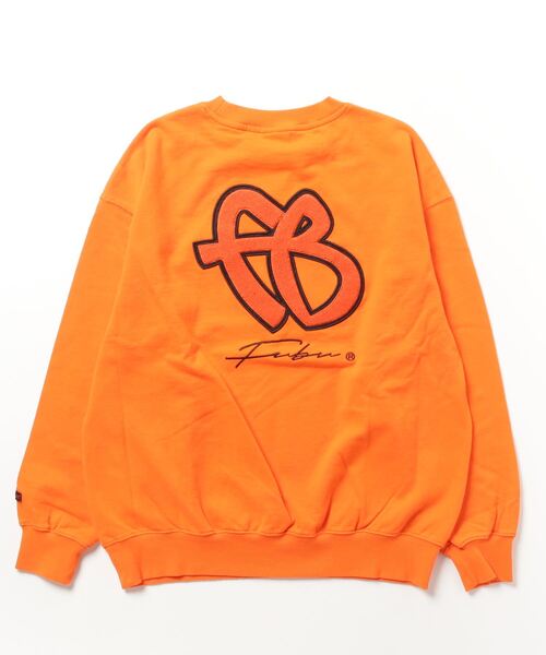 FUBU（ フブ）の「FUBU-Ｃlassic Logo Sweat（スウェット・メンズ・ブラック/オレンジ/グレー・XL/L）」の5枚目の写真