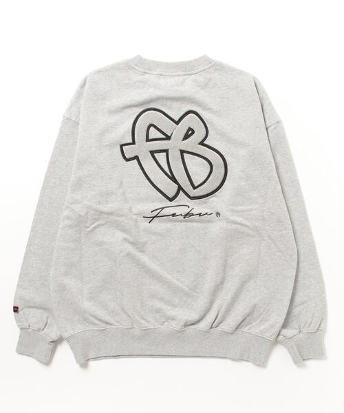 FUBU（ フブ）の「FUBU-Ｃlassic Logo Sweat（スウェット・メンズ・ブラック/オレンジ/グレー・XL/L）」の6枚目の写真