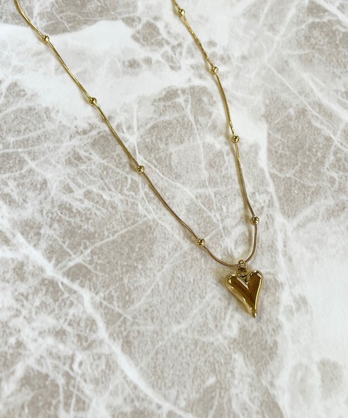 PARKS TOKYO SELECT(パークストウキョウセレクト)の「金属アレルギー対応 サージカルステンレス/316L ニュアンスハート ネックレス ペンダント(ネックレス・レディース・ゴールド/シルバー・FREE)」の11枚目の写真