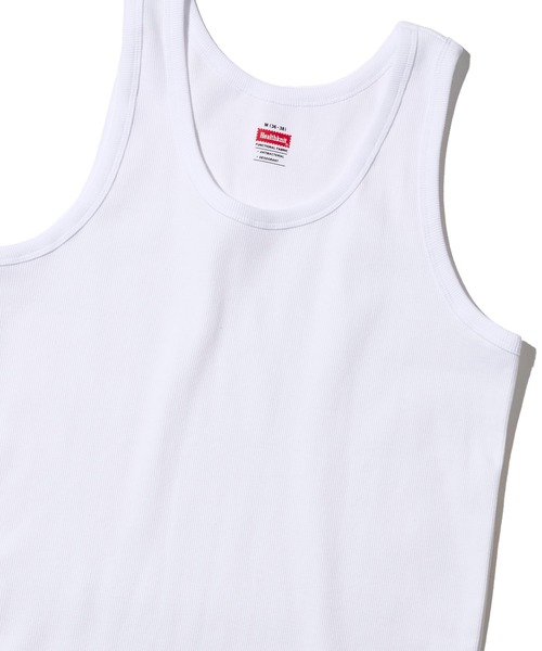 Healthknit（ヘルスニット）の「【Healthknit】Heavyweight Rib Tanktop / ヘビーウエイト リブタンクトップ（タンクトップ・メンズ・ホワイト/グレー/ブラック・X-LARGE/LARGE/MEDIUM）」の2枚目の写真