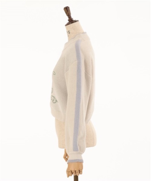 axes femme（アクシーズファム）の「オーナメントＪＱモールニット（ニット/セーター・レディース・キナリ/グレー・FREE）」の18枚目の写真