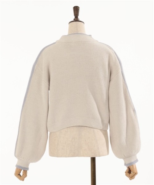 axes femme（アクシーズファム）の「オーナメントＪＱモールニット（ニット/セーター・レディース・キナリ/グレー・FREE）」の19枚目の写真