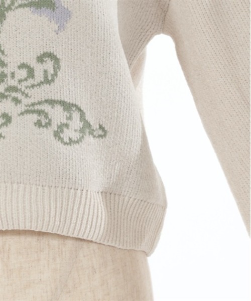 axes femme（アクシーズファム）の「オーナメントＪＱモールニット（ニット/セーター・レディース・キナリ/グレー・FREE）」の21枚目の写真