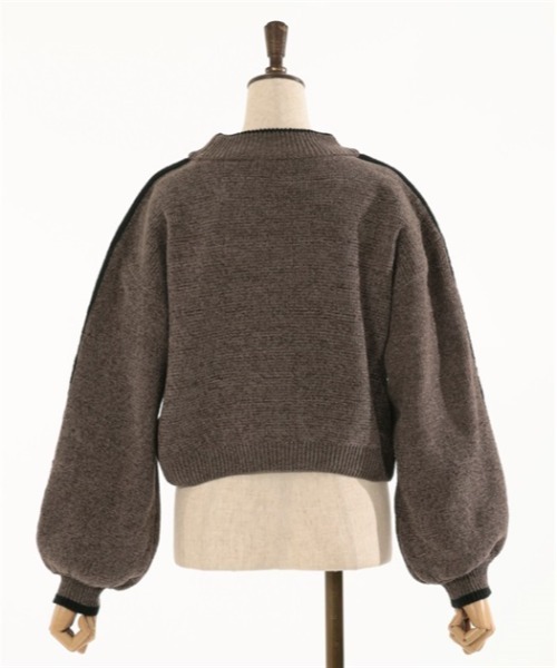 axes femme（アクシーズファム）の「オーナメントＪＱモールニット（ニット/セーター・レディース・キナリ/グレー・FREE）」の8枚目の写真