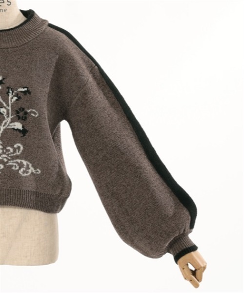 axes femme（アクシーズファム）の「オーナメントＪＱモールニット（ニット/セーター・レディース・キナリ/グレー・FREE）」の13枚目の写真