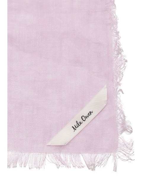 Mila Owen（ミラオーウェン）の「フレンチリネンストール【手洗い可能】（ストール/ショール・レディース・ラベンダー/アイボリー/ベージュ・FREE）」の8枚目の写真