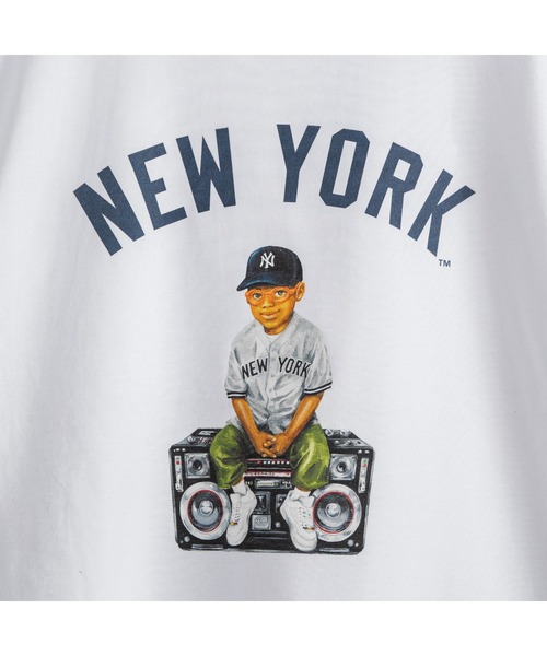 APPLEBUM（アップルバム）の「"Newyork Yankees Boy" T-shirt（Tシャツ/カットソー・メンズ・ホワイト・XX-LARGE/X-LARGE/LARGE/MEDIUM/SMALL）」の4枚目の写真
