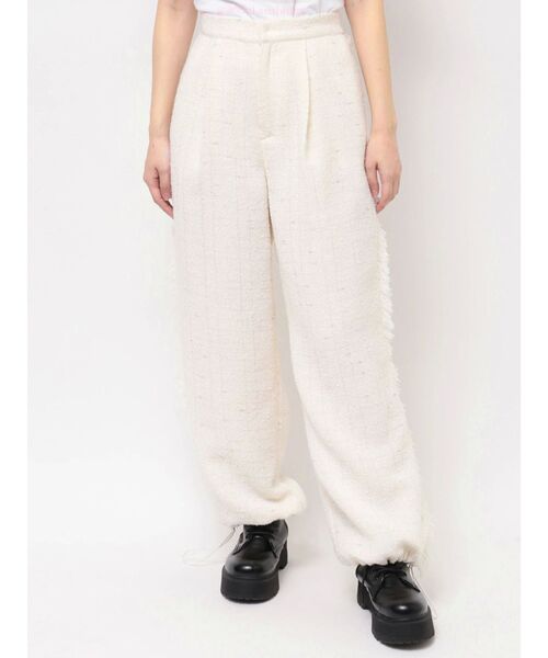 CALNAMUR（カルナムール）の「キラキラツイードカーゴパンツ（カーゴ  