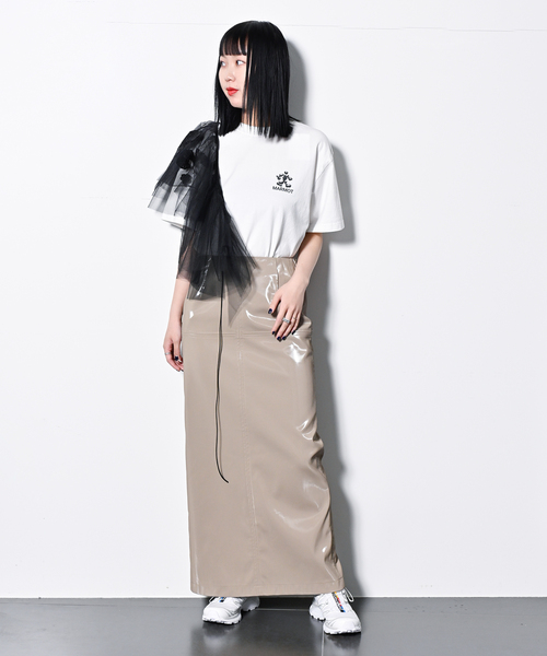 CITYSHOP フォーレザーハイウェストスカート CITYSHOP（シティーショップ）の「FAUX LEATHER H/W スカート