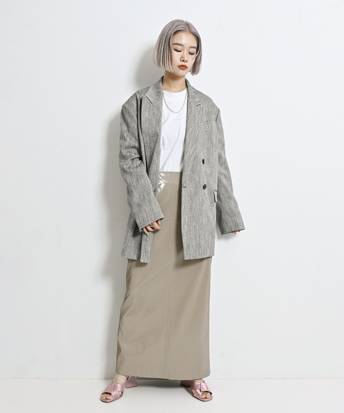CITYSHOP（シティーショップ）の「ENAMEL FAUX LEATHER スカート