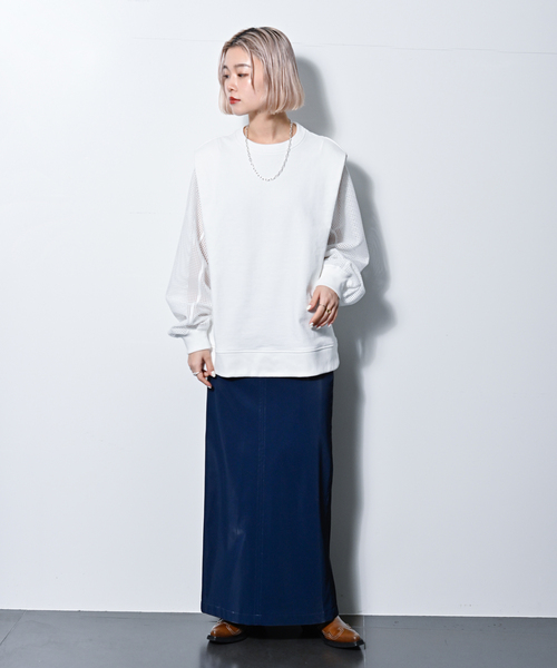 ENAMEL FAUX LEATHER スカート CITYSHOP（シティーショップ）の「ENAMEL FAUX LEATHER スカート