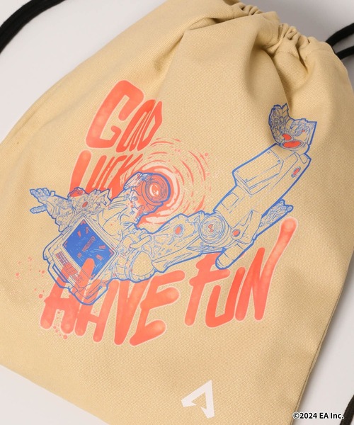 RAGEBLUE(レイジブルー)の「【APEX LEGENDS×RAGEBLUE】コラボナップサック(バックパック/リュック・メンズ・ベージュ/ブラック系その他/ブラック・FREE)」の5枚目の写真