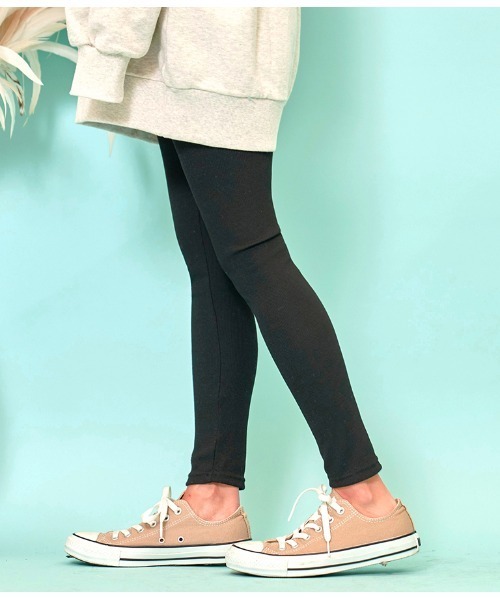 anap mimpi（アナップミンピ）の「リブ シンプル ベーシック レギンス（レギンス/スパッツ・レディース・ブラック/ライトグレー・FREE）」の13枚目の写真