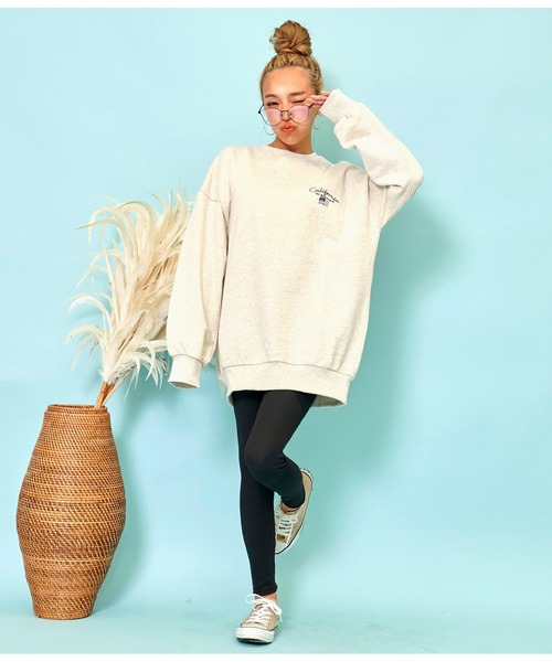 anap mimpi（アナップミンピ）の「リブ シンプル ベーシック レギンス（レギンス/スパッツ・レディース・ブラック/ライトグレー・FREE）」の16枚目の写真