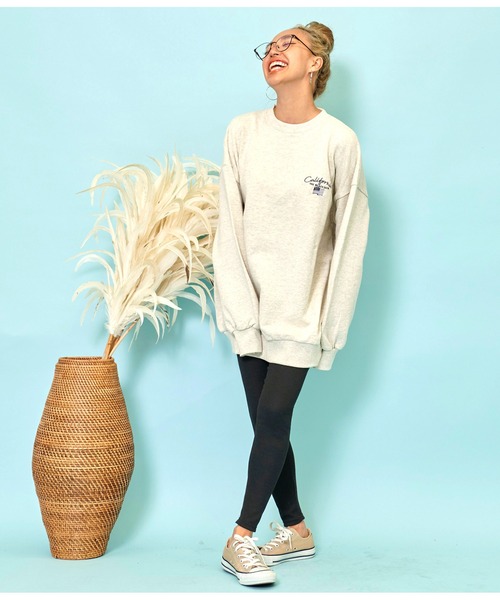 anap mimpi（アナップミンピ）の「リブ シンプル ベーシック レギンス（レギンス/スパッツ・レディース・ブラック/ライトグレー・FREE）」の17枚目の写真