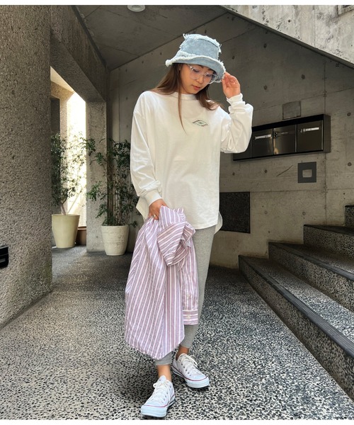 anap mimpi（アナップミンピ）の「リブ シンプル ベーシック レギンス（レギンス/スパッツ・レディース・ブラック/ライトグレー・FREE）」の10枚目の写真