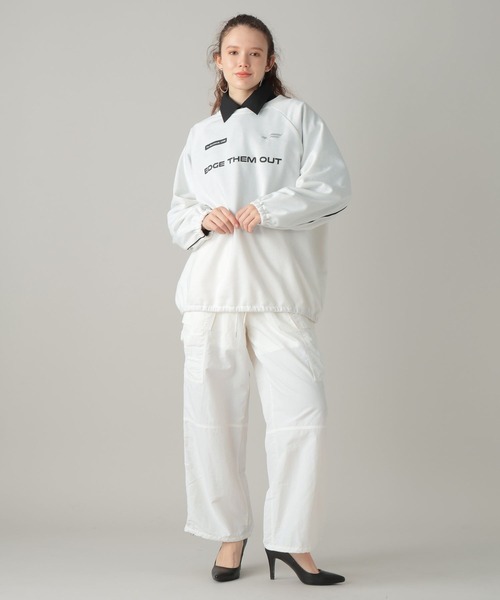 FOREVER 21（フォーエバー トゥエンティーワン）の「【2024SS】ネクタイ付きクロップドシャツ（シャツ/ブラウス・レディース・オフホワイト/ブラック/ライトブルー・FREE）」の21枚目の写真