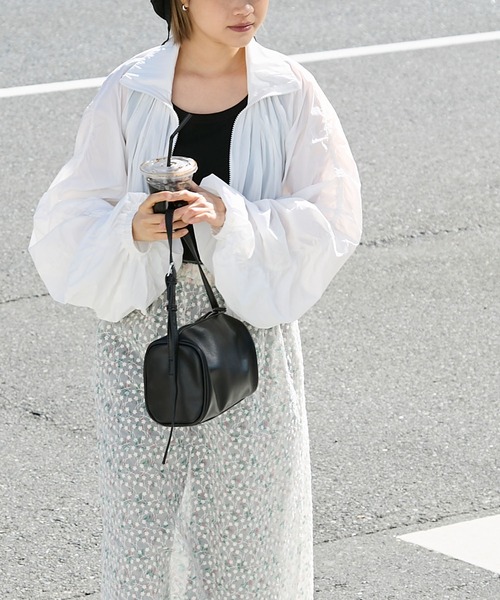 【美品】　セオリー　クロップドアノラック　ソフトツイル　フーデッド　ブルゾン forksy.】シアーナイロンシャーリングクロップドブルゾン forksy