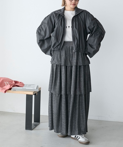 forksy.(フォルクシー)の「【forksy.】シアーナイロンシャーリングクロップドブルゾン(ナイロンジャケット・レディース・ミント/チャコール/オフホワイト・FREE)」の18枚目の写真