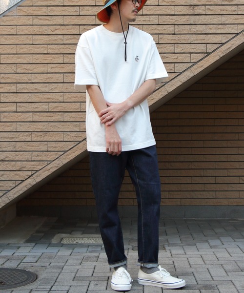 CHUMS(チャムス)の「CHUMS/チャムス オーバーサイズ ブービー ピケTシャツ OVERSIZED BOOBY PIQUE T-SHIRT(Tシャツ/カットソー・メンズ・ブラック/ホワイト/ネイビー・M/S/L)」の7枚目の写真