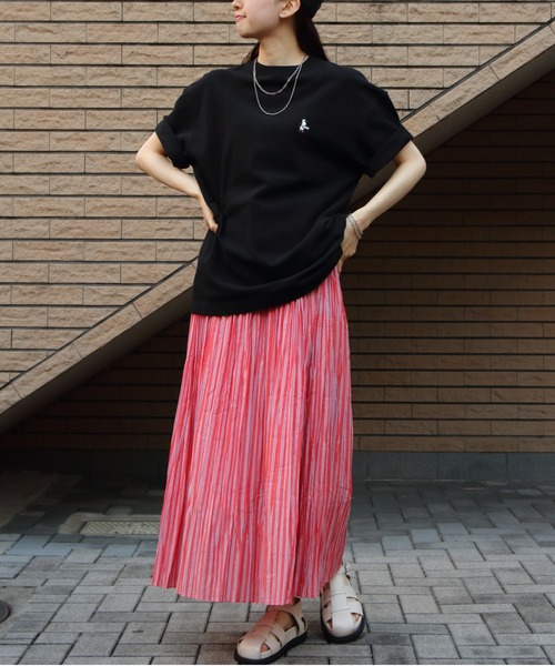 CHUMS(チャムス)の「CHUMS/チャムス オーバーサイズ ブービー ピケTシャツ OVERSIZED BOOBY PIQUE T-SHIRT(Tシャツ/カットソー・メンズ・ブラック/ホワイト/ネイビー・M/S/L)」の11枚目の写真