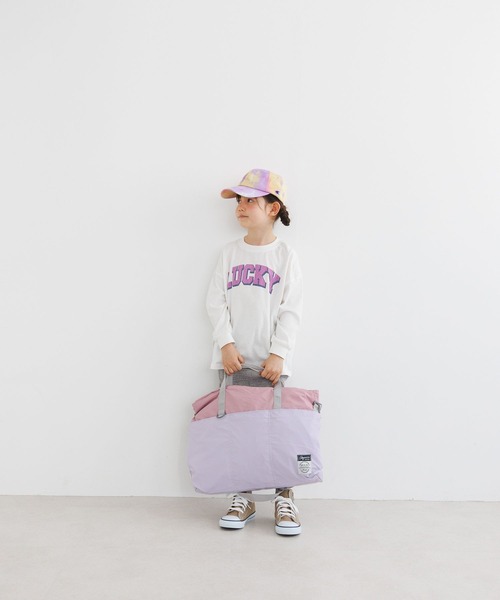 BAYFLOW（ベイフロー）の「[たっぷり大容量!!]レッスンバッグ（KIDS）（トートバッグ・キッズ・アイボリー/ブルー/ブラウン/イエロー/ラベンダー・FREE）」の6枚目の写真