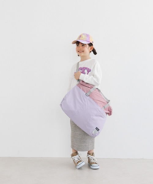 BAYFLOW（ベイフロー）の「[たっぷり大容量!!]レッスンバッグ（KIDS）（トートバッグ・キッズ・アイボリー/ブルー/ブラウン/イエロー/ラベンダー・FREE）」の7枚目の写真