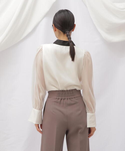 JILL by JILL STUART（ジルバイジルスチュアート）の「◇フロントレースタイブラウス（シャツ/ブラウス・レディース・ホワイト/ホワイト系その他・FREE）」の12枚目の写真