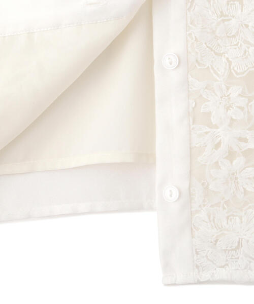 JILL by JILL STUART（ジルバイジルスチュアート）の「◇フロントレースタイブラウス（シャツ/ブラウス・レディース・ホワイト/ホワイト系その他・FREE）」の5枚目の写真