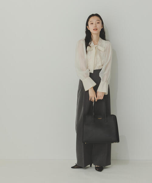 JILL by JILL STUART（ジルバイジルスチュアート）の「◇フロントレースタイブラウス（シャツ/ブラウス・レディース・ホワイト/ホワイト系その他・FREE）」の17枚目の写真